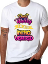 Don't Worry I'm Just Introverted Introvert Shy Lightweight Cotton T-Shirt – Daily Comfort Graphic Shirt