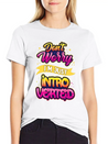 Don't Worry I'm Just Introverted Introvert Shy Lightweight Cotton T-Shirt – Daily Comfort Graphic Shirt