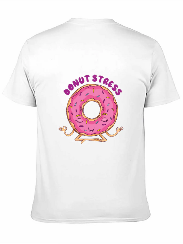 Donut Stress Lightweight Cotton T-Shirt – Daily Comfort Graphic Shirt