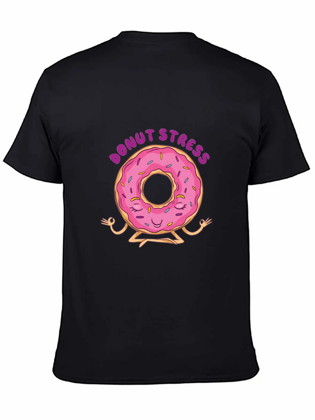 Donut Stress Lightweight Cotton T-Shirt – Daily Comfort Graphic Shirt