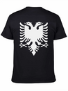 Double Headed Eagle Silhouette Lightweight Cotton T-Shirt – Daily Comfort Graphic Shirt