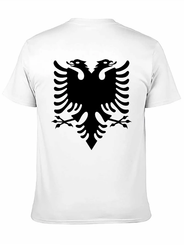 Double Headed Eagle Silhouette Lightweight Cotton T-Shirt – Daily Comfort Graphic Shirt