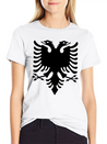 Double Headed Eagle Silhouette Lightweight Cotton T-Shirt – Daily Comfort Graphic Shirt