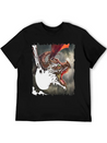 Dragon Kite Dragon Fire Fly Spew Fantasy Lightweight Cotton T-Shirt – Daily Comfort Graphic Shirt
