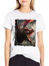 Dragon Kite Dragon Fire Fly Spew Fantasy Lightweight Cotton T-Shirt – Daily Comfort Graphic Shirt