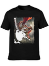Dragon Kite Dragon Fire Fly Spew Fantasy Lightweight Cotton T-Shirt – Daily Comfort Graphic Shirt