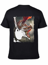 Dragon Kite Dragon Fire Fly Spew Fantasy Lightweight Cotton T-Shirt – Daily Comfort Graphic Shirt