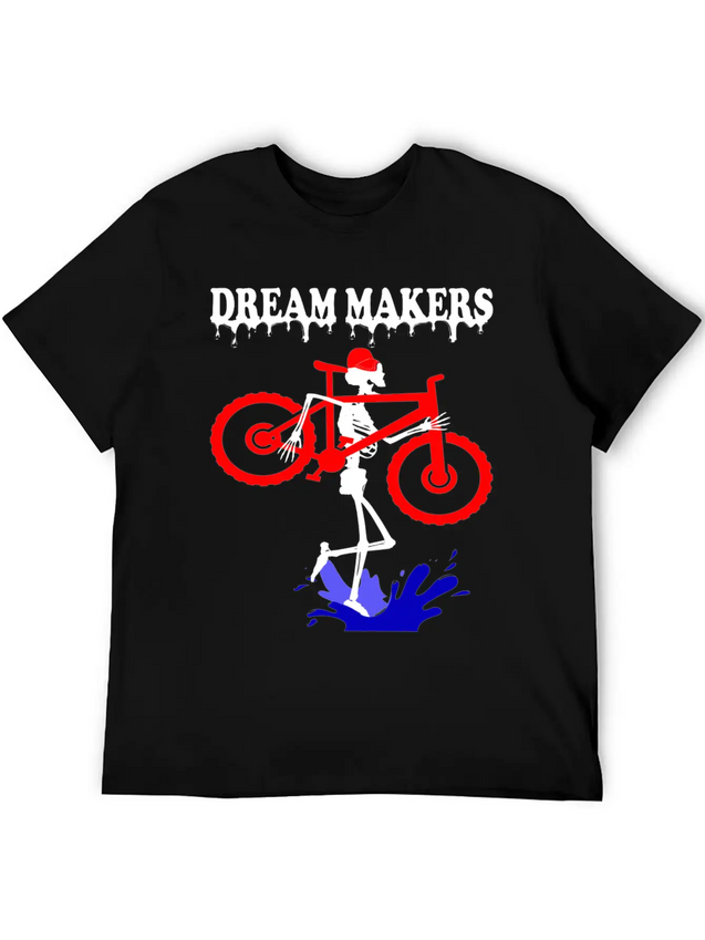 Dream Makers, Lightweight Cotton T-Shirt – Daily Comfort Graphic Shirt