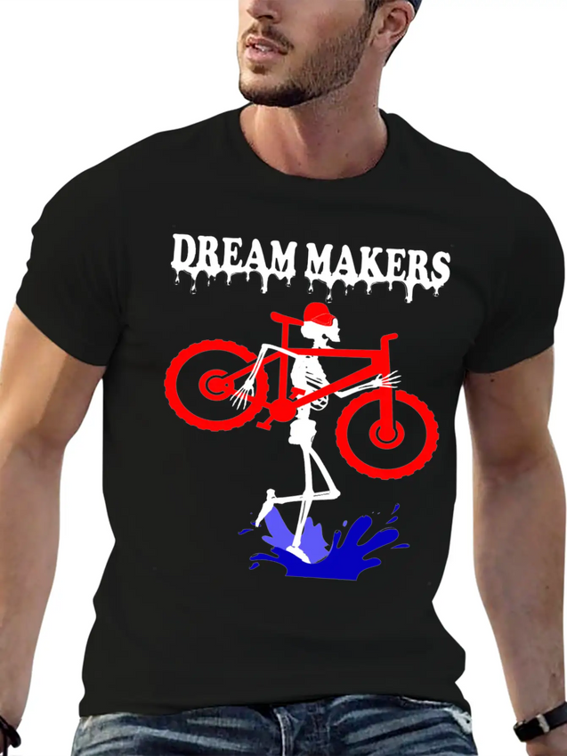 Dream Makers, Lightweight Cotton T-Shirt – Daily Comfort Graphic Shirt