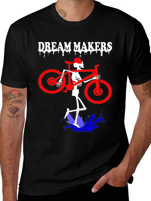 Dream Makers, Lightweight Cotton T-Shirt – Daily Comfort Graphic Shirt