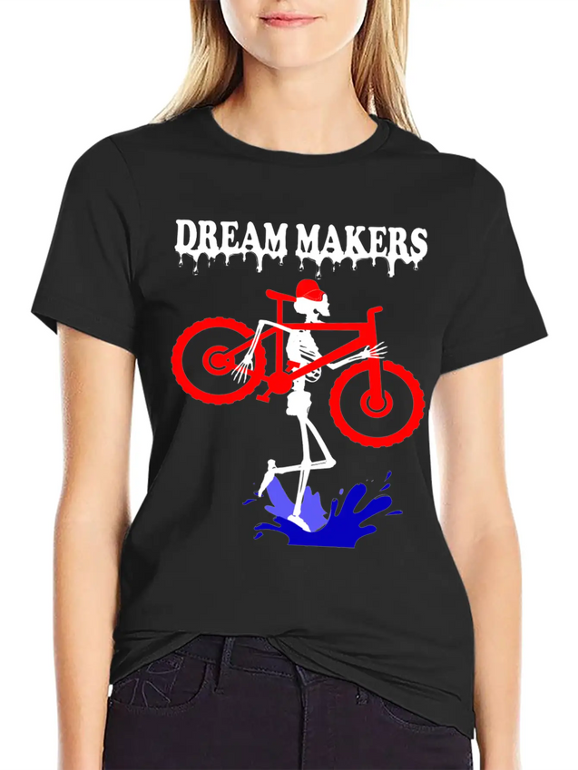 Dream Makers, Lightweight Cotton T-Shirt – Daily Comfort Graphic Shirt