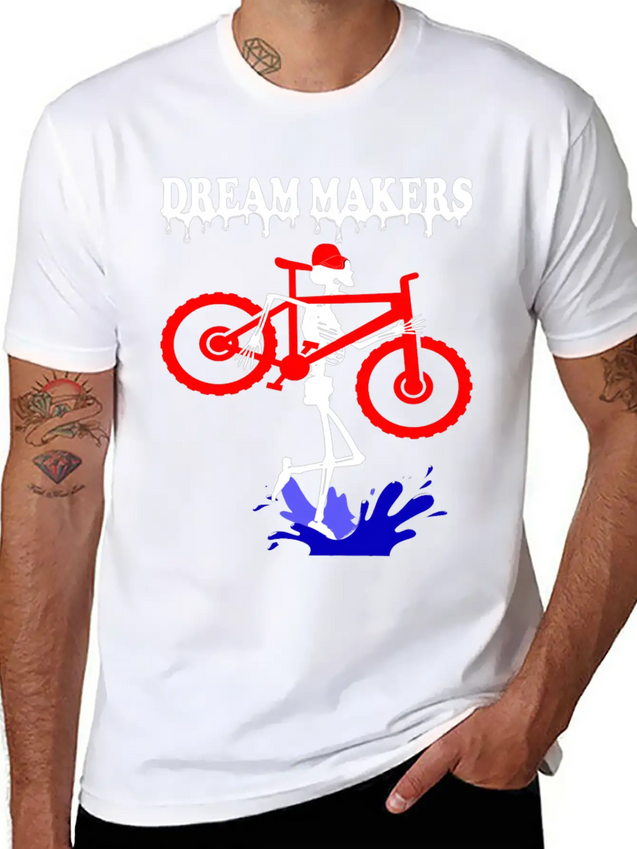 Dream Makers, Lightweight Cotton T-Shirt – Daily Comfort Graphic Shirt