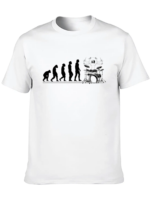 Drummer Drumsticks Drums Drummer Lightweight Cotton T-Shirt – Daily Comfort Graphic Shirt