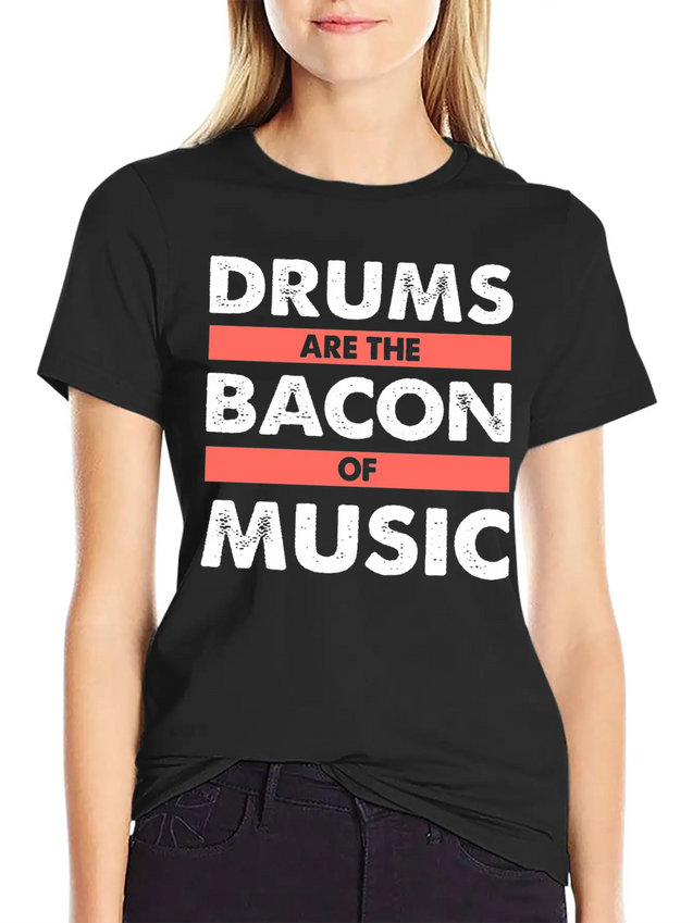 Drums Concert Birthday Christmas Gift Lightweight Cotton T-Shirt – Daily Comfort Graphic Shirt