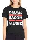 Drums Concert Birthday Christmas Gift Lightweight Cotton T-Shirt – Daily Comfort Graphic Shirt