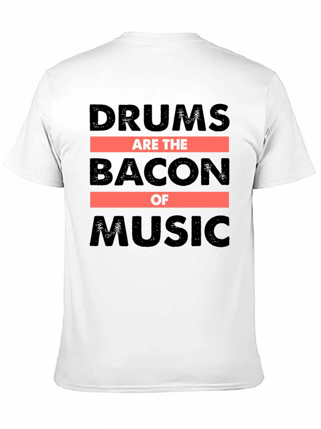 Drums Concert Birthday Christmas Gift Lightweight Cotton T-Shirt – Daily Comfort Graphic Shirt