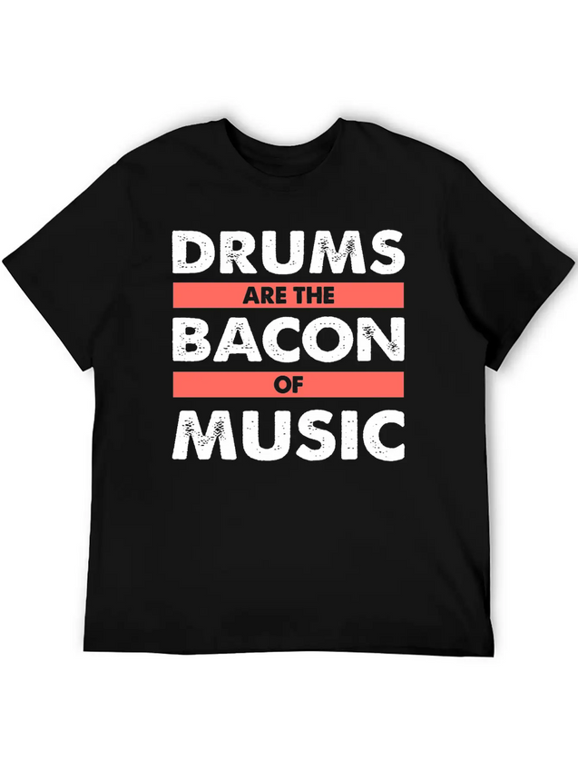 Drums Concert Birthday Christmas Gift Lightweight Cotton T-Shirt – Daily Comfort Graphic Shirt