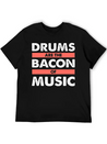 Drums Concert Birthday Christmas Gift Lightweight Cotton T-Shirt – Daily Comfort Graphic Shirt