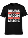 Drums Concert Birthday Christmas Gift Lightweight Cotton T-Shirt – Daily Comfort Graphic Shirt