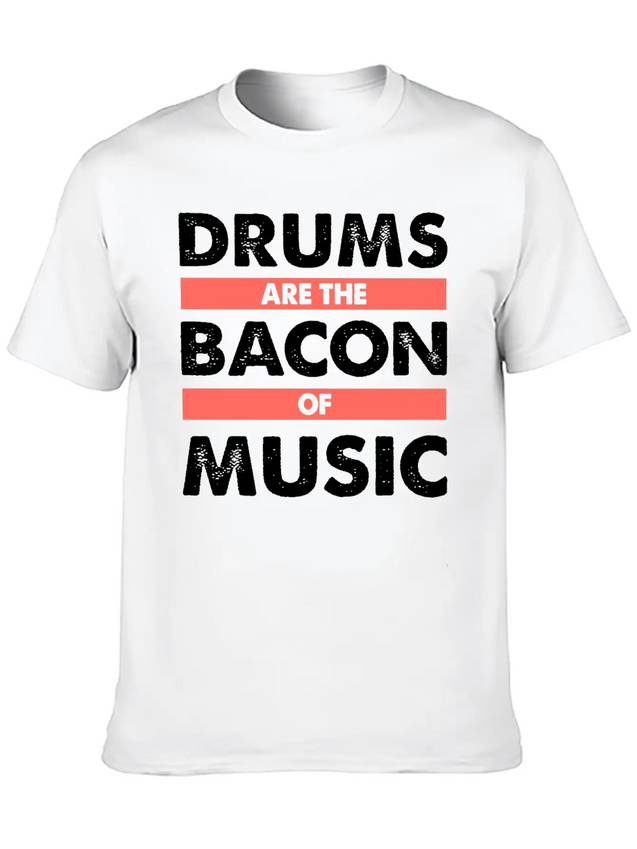 Drums Concert Birthday Christmas Gift Lightweight Cotton T-Shirt – Daily Comfort Graphic Shirt