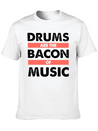 Drums Concert Birthday Christmas Gift Lightweight Cotton T-Shirt – Daily Comfort Graphic Shirt
