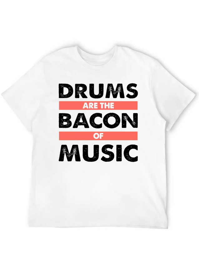 Drums Concert Birthday Christmas Gift Lightweight Cotton T-Shirt – Daily Comfort Graphic Shirt