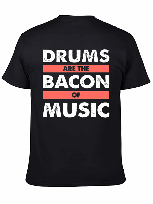 Drums Concert Birthday Christmas Gift Lightweight Cotton T-Shirt – Daily Comfort Graphic Shirt