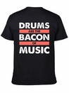 Drums Concert Birthday Christmas Gift Lightweight Cotton T-Shirt – Daily Comfort Graphic Shirt