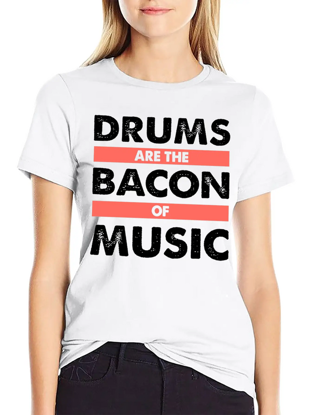 Drums Concert Birthday Christmas Gift Lightweight Cotton T-Shirt – Daily Comfort Graphic Shirt