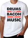 Drums Concert Birthday Christmas Gift Lightweight Cotton T-Shirt – Daily Comfort Graphic Shirt