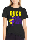 DUCK IS MY SECOND FAVORITE HOME PET Lightweight Cotton T-Shirt – Daily Comfort Graphic Shirt