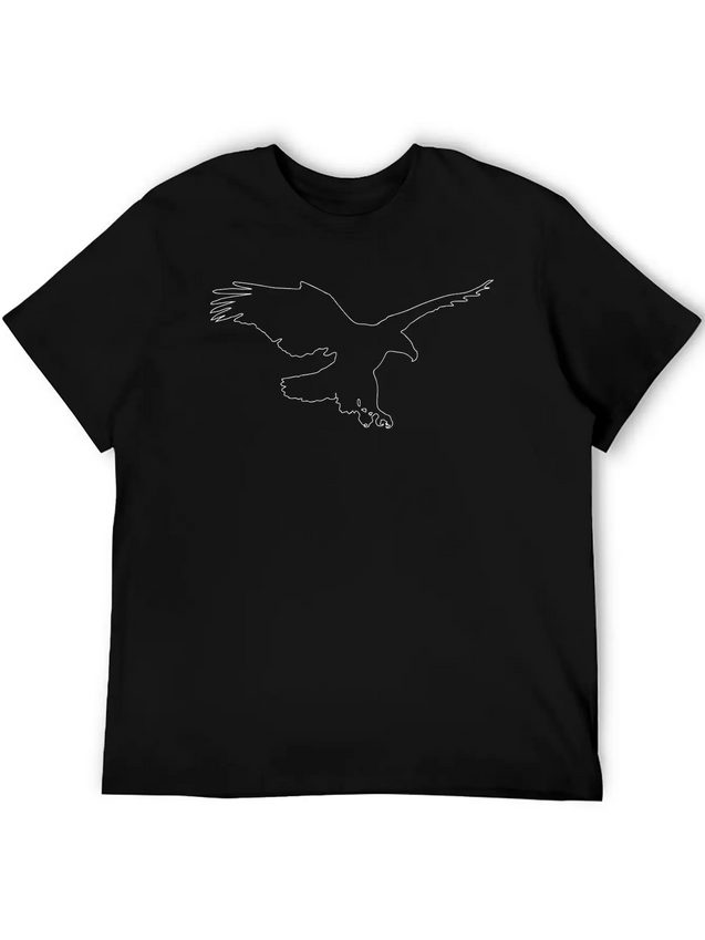 Eagle Lightweight Cotton T-Shirt – Daily Comfort Graphic Shirt
