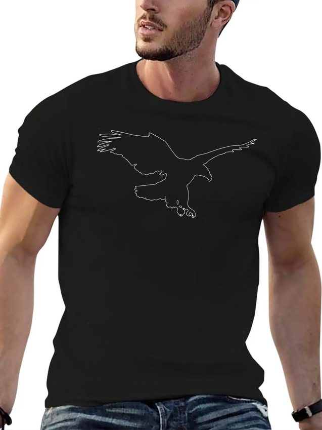 Eagle Lightweight Cotton T-Shirt – Daily Comfort Graphic Shirt