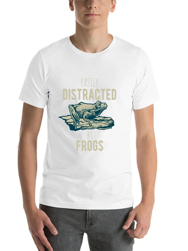 Easily Distracted Fogs Giftidea Lightweight Cotton T-Shirt – Daily Comfort Graphic Shirt