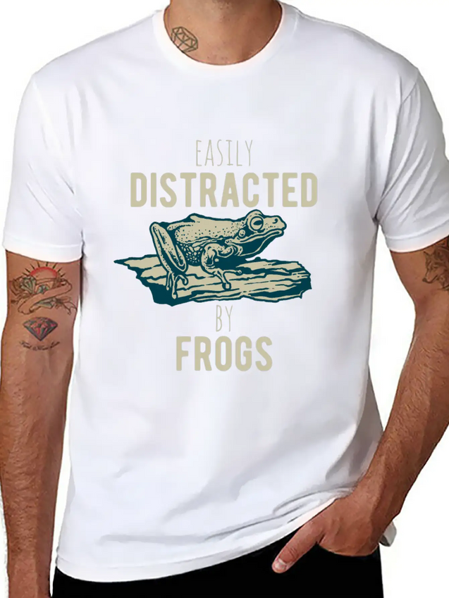Easily Distracted Fogs Giftidea Lightweight Cotton T-Shirt – Daily Comfort Graphic Shirt