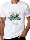 Easily Distracted Fogs Giftidea Lightweight Cotton T-Shirt – Daily Comfort Graphic Shirt