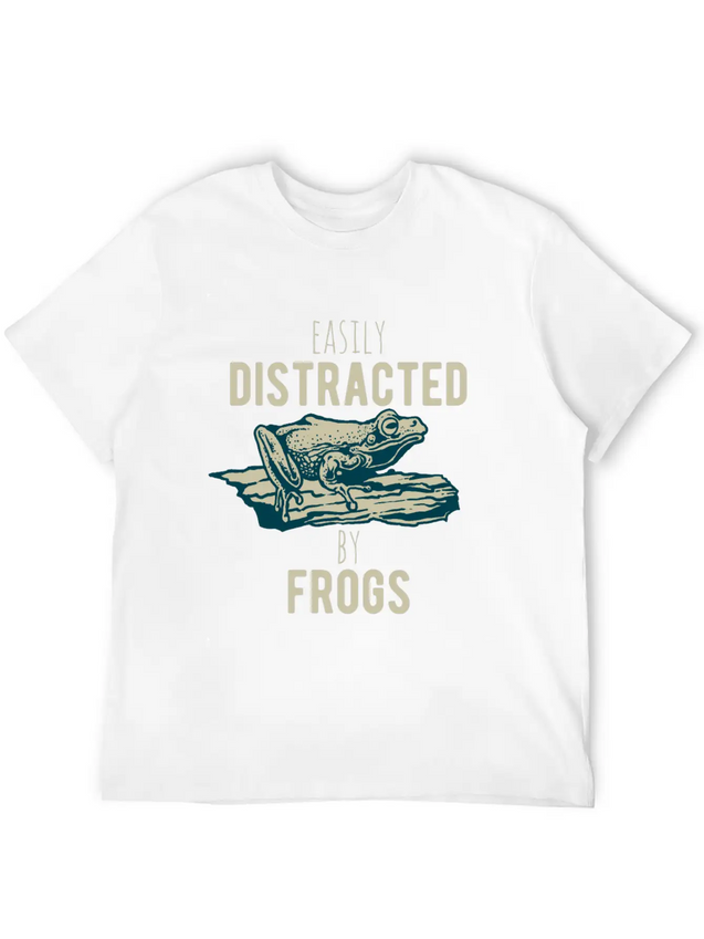 Easily Distracted Fogs Giftidea Lightweight Cotton T-Shirt – Daily Comfort Graphic Shirt