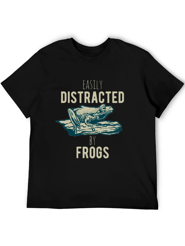 Easily Distracted Fogs Giftidea Lightweight Cotton T-Shirt – Daily Comfort Graphic Shirt