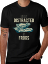 Easily Distracted Fogs Giftidea Lightweight Cotton T-Shirt – Daily Comfort Graphic Shirt