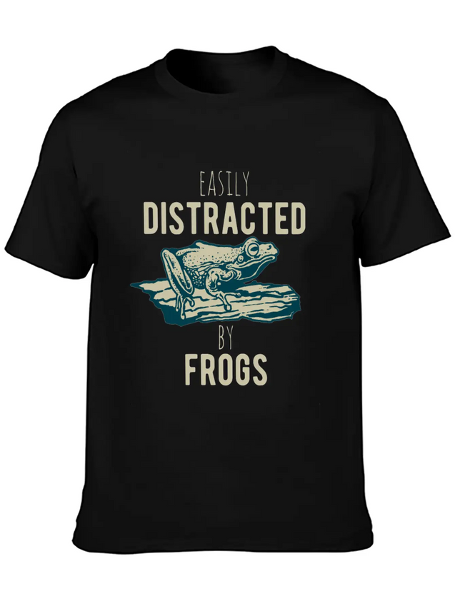 Easily Distracted Fogs Giftidea Lightweight Cotton T-Shirt – Daily Comfort Graphic Shirt