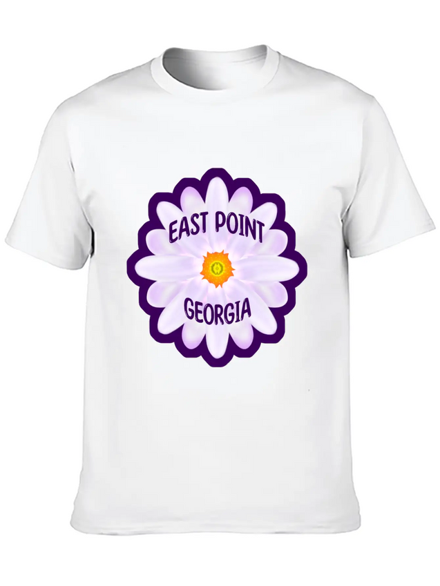 East Point Georgia Lightweight Cotton T-Shirt – Daily Comfort Graphic Shirt
