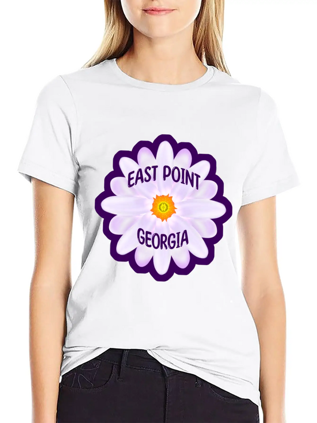 East Point Georgia Lightweight Cotton T-Shirt – Daily Comfort Graphic Shirt
