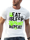Eat Sleep 3D Print Repeat, Filament 3D Printer Lightweight Cotton T-Shirt – Daily Comfort Graphic Shirt