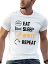 Eat Sleep Write Repeat Design For A Journalist Or Lightweight Cotton T-Shirt – Daily Comfort Graphic Shirt