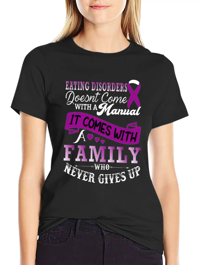 Eating Disorders Doesnt Come With A Manual It Come Lightweight Cotton T-Shirt – Daily Comfort Graphic Shirt