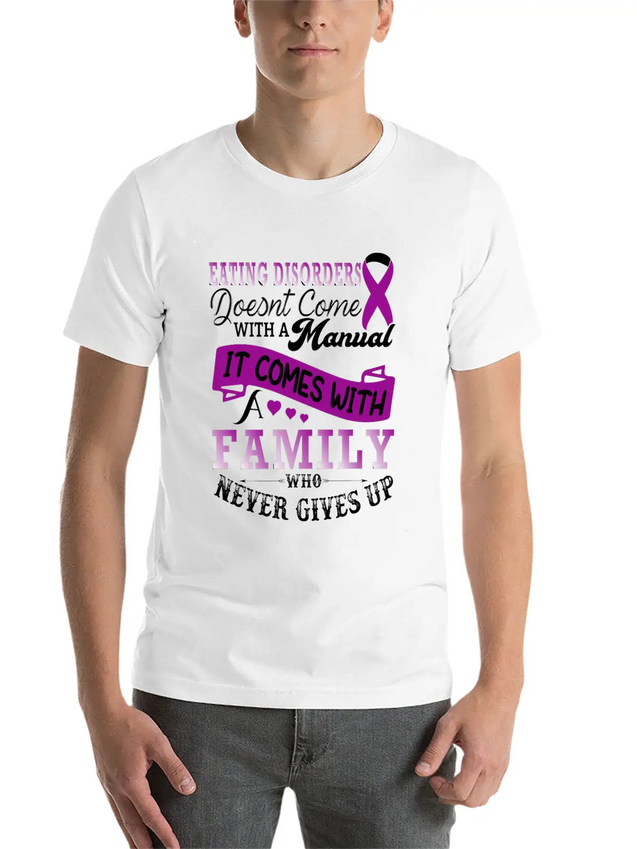 Eating Disorders Doesnt Come With A Manual It Come Lightweight Cotton T-Shirt – Daily Comfort Graphic Shirt