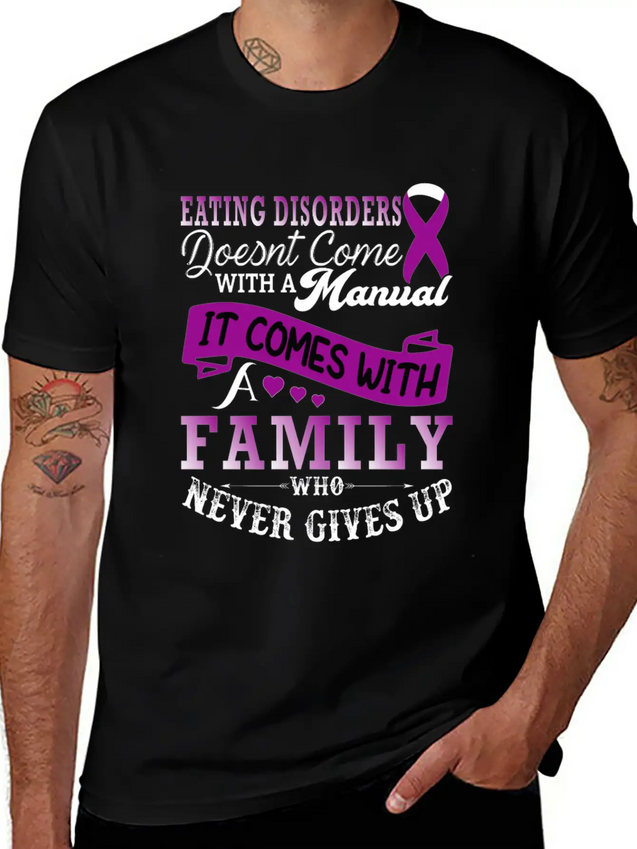 Eating Disorders Doesnt Come With A Manual It Come Lightweight Cotton T-Shirt – Daily Comfort Graphic Shirt