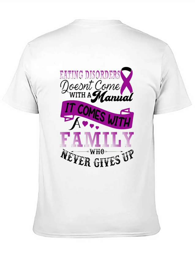 Eating Disorders Doesnt Come With A Manual It Come Lightweight Cotton T-Shirt – Daily Comfort Graphic Shirt