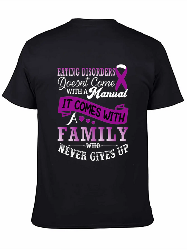 Eating Disorders Doesnt Come With A Manual It Come Lightweight Cotton T-Shirt – Daily Comfort Graphic Shirt