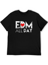 EDM All Day Disco Rave Electronic Dance Music Lightweight Cotton T-Shirt – Daily Comfort Graphic Shirt